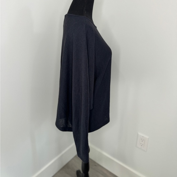 H&M Dark Blue Oversized Knit Boxy Sweater (L) - Picture 5 of 9